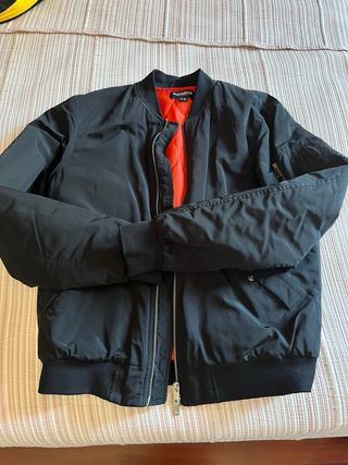 Chaqueta bomber Pull&Bear negra - M