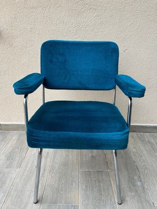 2 Sillas Vintage Azul | Años 70