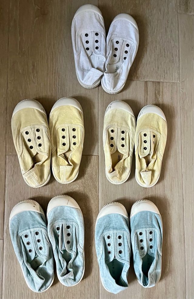 Zapatillas loneta niños/niñas - 5 pares