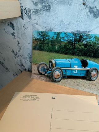 2 cartoline auto d'epoca