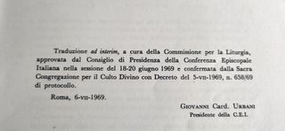 Rito Matrimonio 1969 - Antico Testo