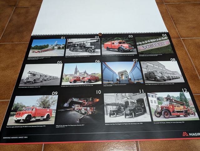 Calendario Magirus 2018: Pompieri