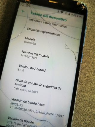 Xiaomi Redmi Go Azul - Pantalla rota