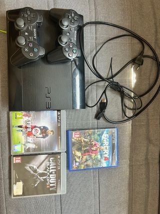 PS3 (PlayStation 3) - 2 mandos + juegos