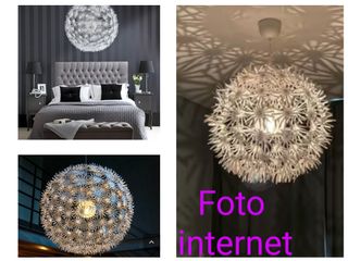 Lámpara colgante blanca diente león