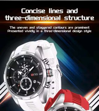 Reloj OFNS deportivo blanco