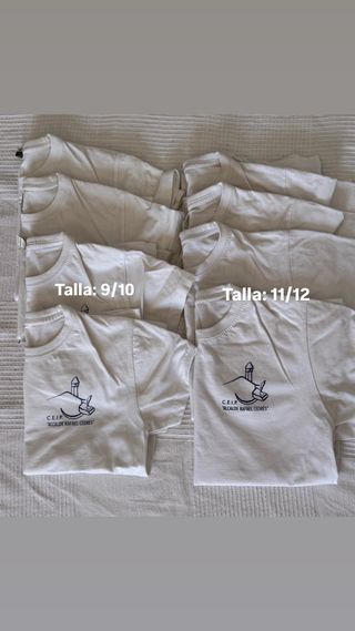 Camisetas CEIP Rafael Cedrés 9/10 y 11/12
