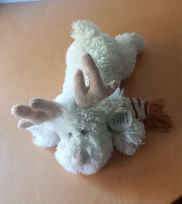 Reno peluche blanco | Nuevo