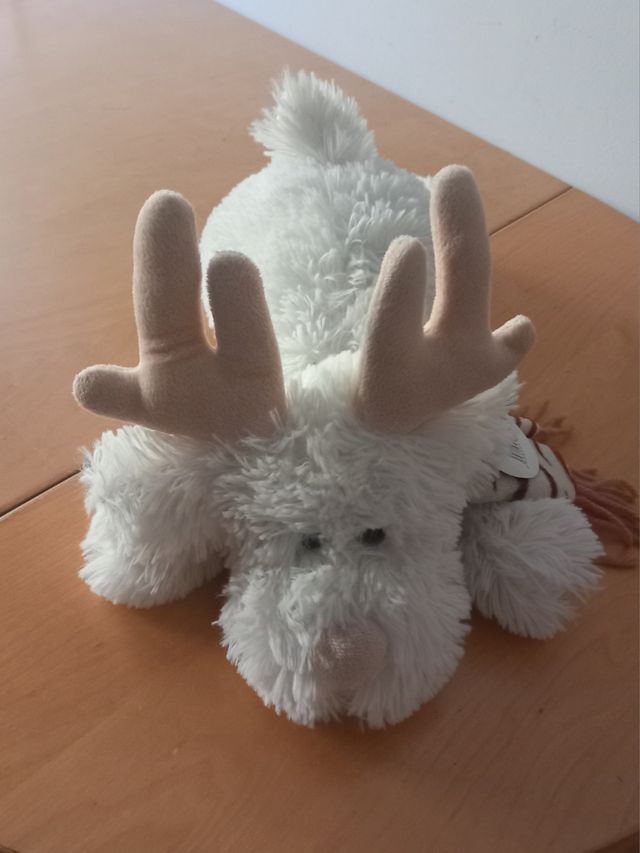 Reno peluche blanco | Nuevo