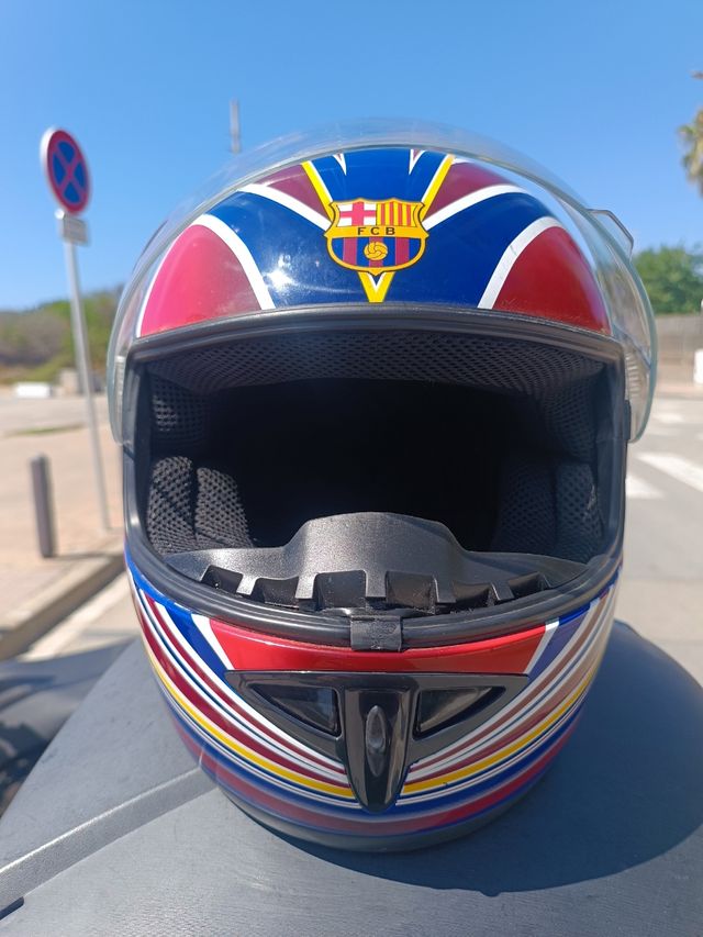 Casco moto Barça talla M/L