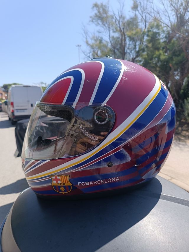 Casco moto Barça talla M/L