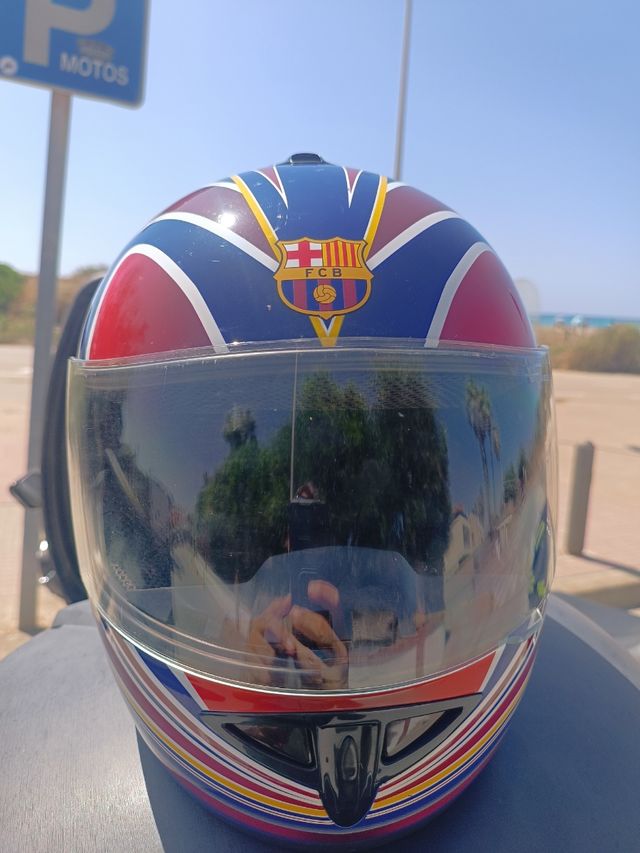 Casco moto Barça talla M/L