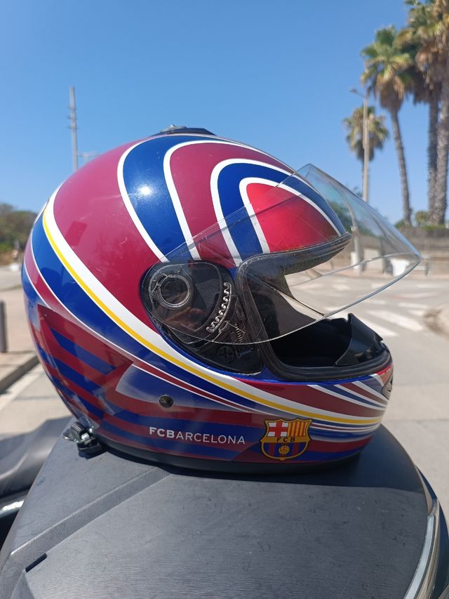 Casco moto Barça talla M/L