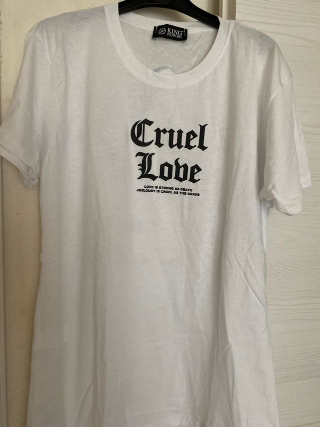 Maglietta King Power bianca - Cruel Love