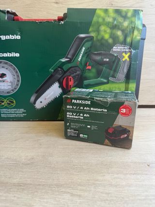 Mini-sierra PARKSIDE CARGADOR Y BATERÍA 4ah