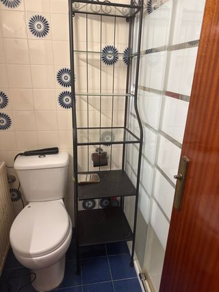 Estanteria baño - metal y cristal