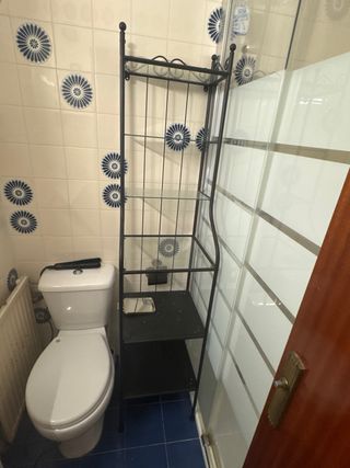 Estanteria baño - metal y cristal