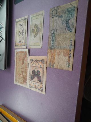 Lotes billetes antiguos