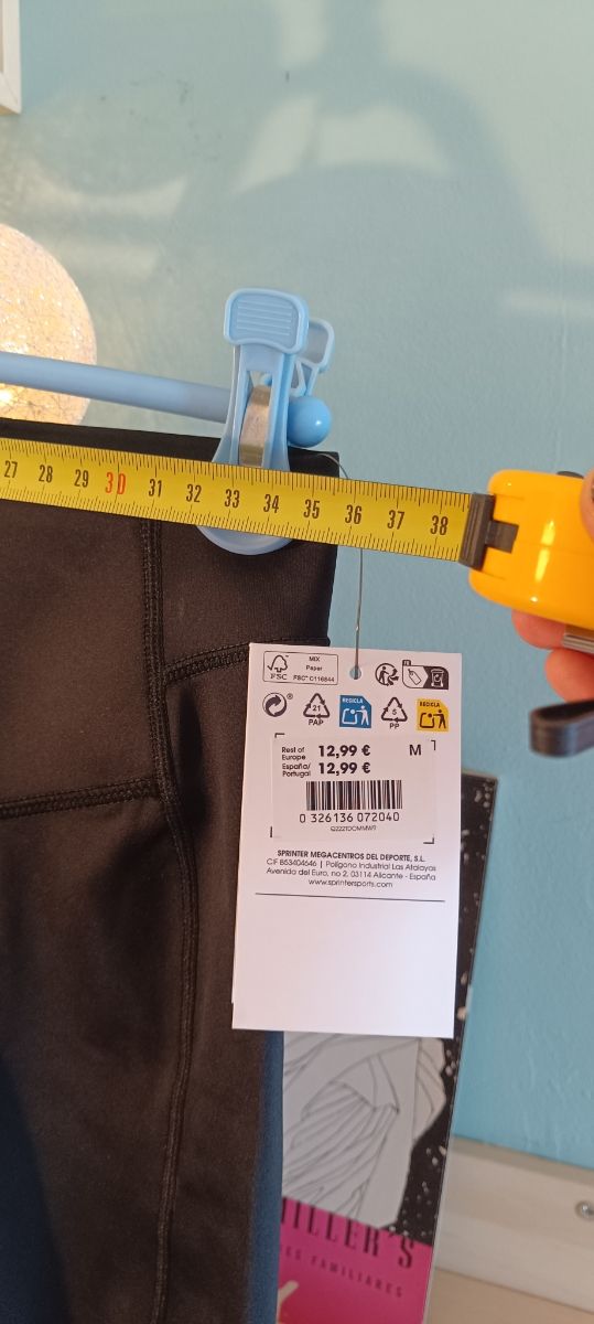 Shorts deportivos mujer M - negros