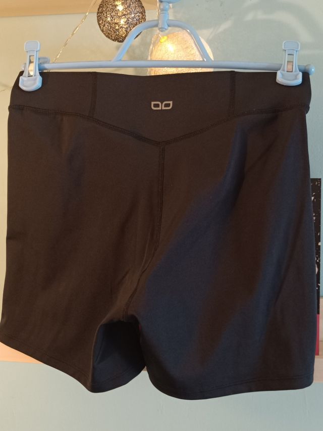 Shorts deportivos mujer M - negros