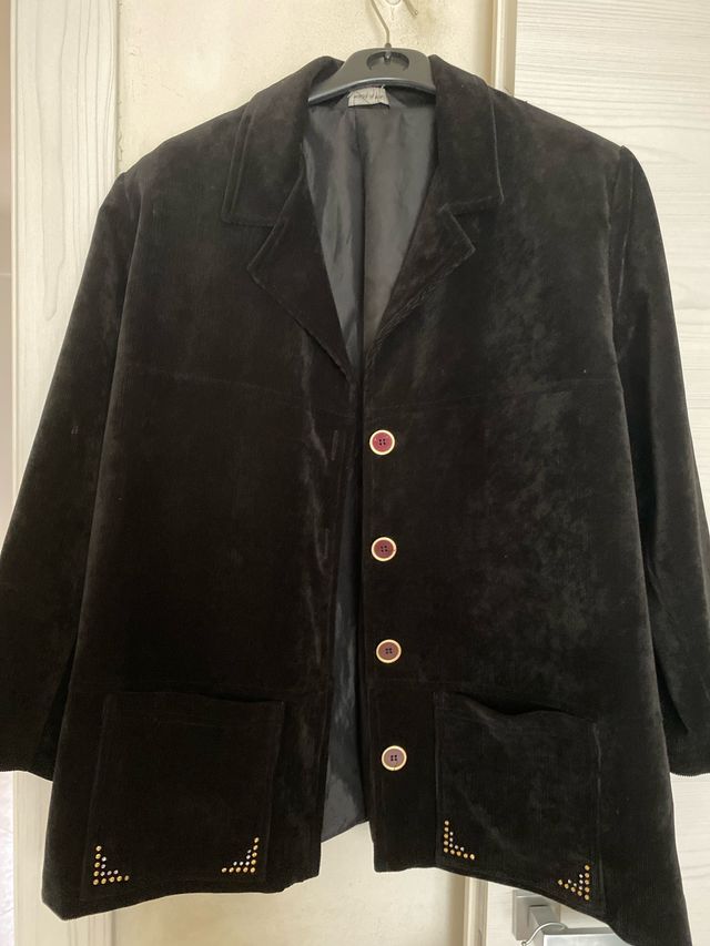 Giacca velluto a coste nera