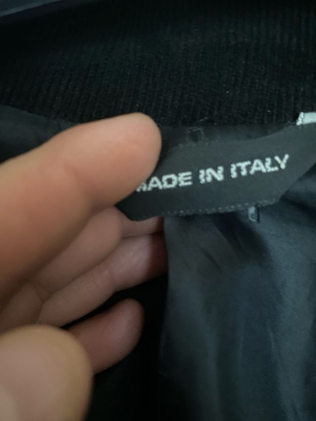 Giacca velluto a coste nera