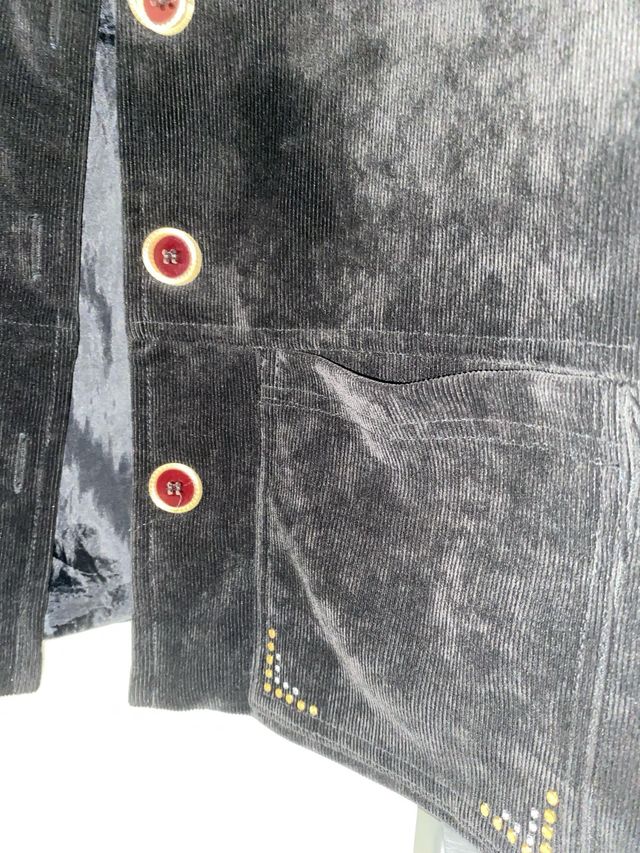 Giacca velluto a coste nera