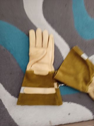 Guantes de cuero para barbacoa