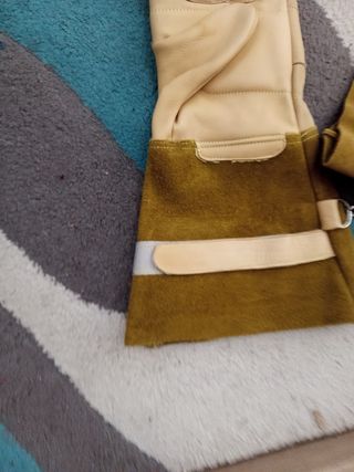 Guantes de cuero para barbacoa