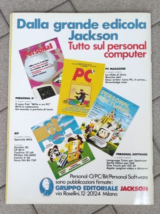 Rivista SUPERCOMMODORE 1985 n°2 Febb. + cassetta