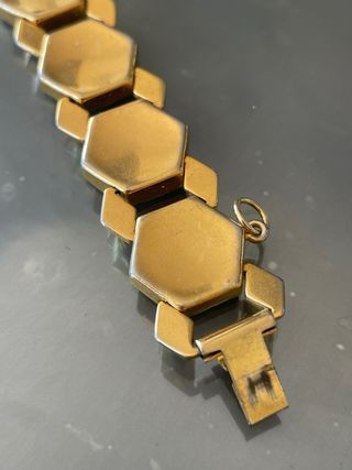 Braccialetto Vintage Lavorazione Toledo, nero oro