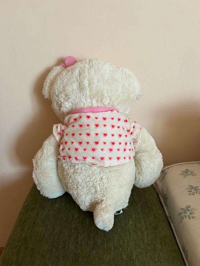 Osa blanca peluche - 1 ud.