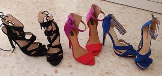 Tacones varios colores