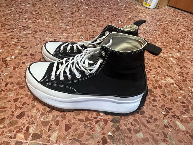Converse negras plataforma