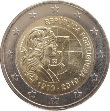 9 Monedas 2€ Portugal varios años Conmemorativa