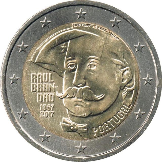 9 Monedas 2€ Portugal varios años Conmemorativa