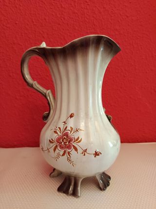 Jarrón Porcelana Italiana Nuova Apodimonte Vintage