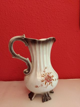 Jarrón Porcelana Italiana Nuova Apodimonte Vintage