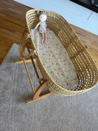 Cuna moisés mimbre Clair de Lune