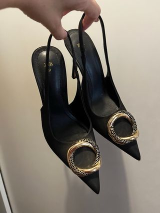 Zapatos Zara fiesta 37 + bolso de mano