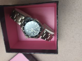 Reloj mujer plata negro