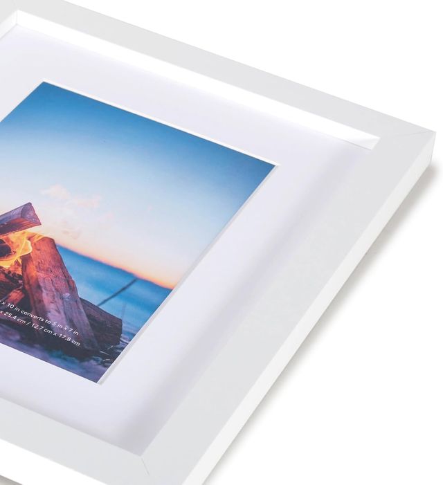 4 Cornici Foto 25x20 cm - Legno Bianco