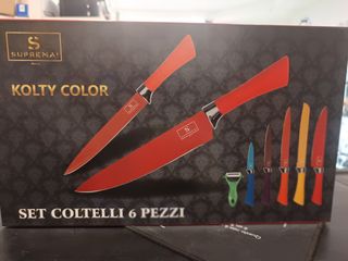 Set Coltelli Suprema! 6pz Rosso