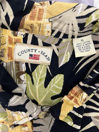 Camisa hawaiana vintage coches