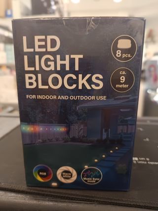 8 LED Light Blocks - 9 metri