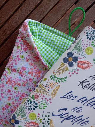 Funda libro flores - Bolsillo