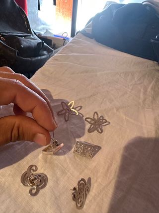 3 pendientes plata 925