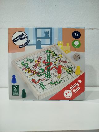 Serpientes y Escaleras de Madera