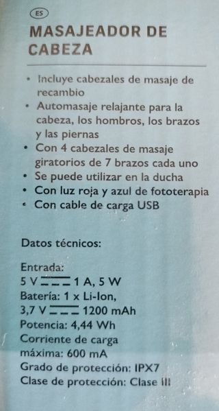 Masajeador Cabeza Ambiano - 4 Modos