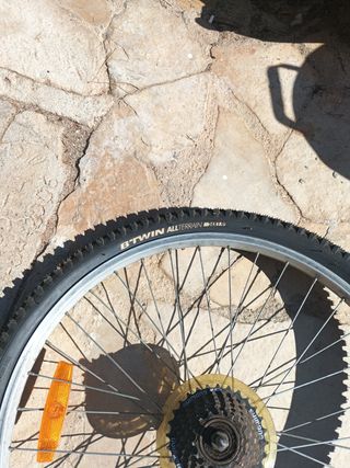 Rueda trasera MTB 24" B'Twin